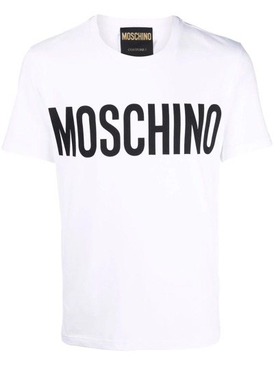 Moschino Crew Neck Short Sleeves T-shirts In White