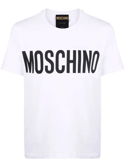 Moschino Crew Neck Short Sleeves T-shirts In White