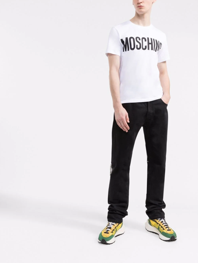 Moschino Crew Neck Short Sleeves T-shirts In White