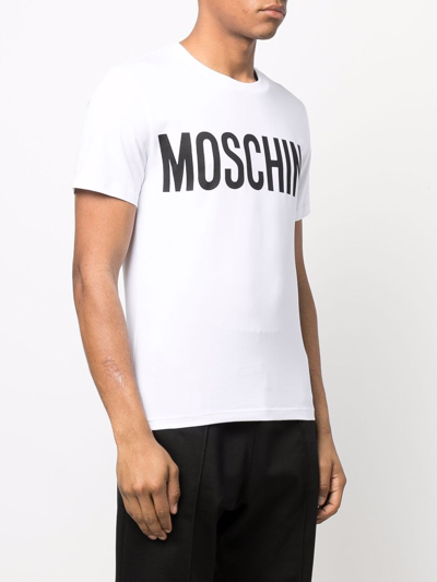 Moschino Crew Neck Short Sleeves T-shirts In White