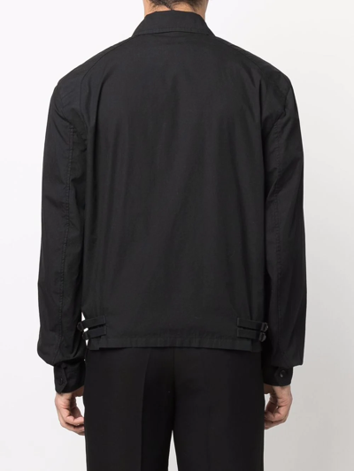 Shop Lemaire Long-sleeve Zip-fastening Jacket In Black