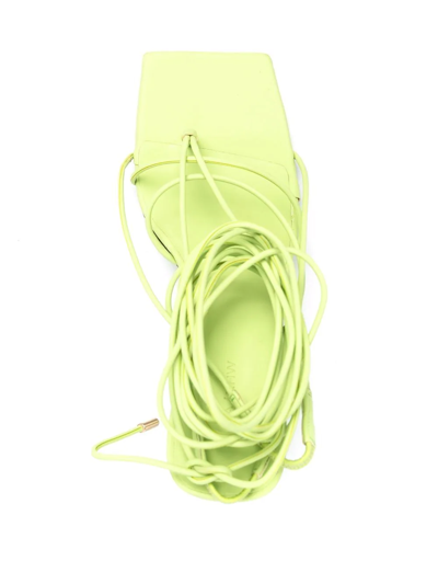 Gia Borghini Strap-detail Open-toe Sandals In Green