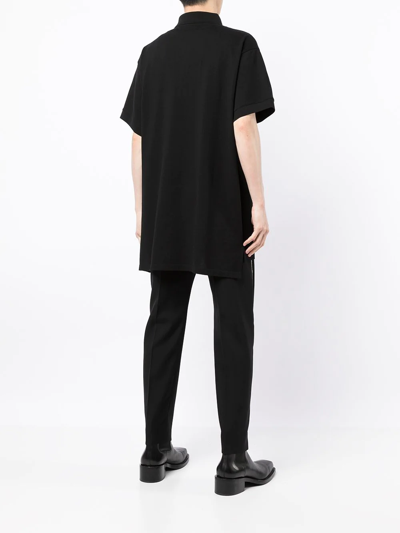Shop Alexander Mcqueen Skull-patch Short-sleeved Polo Shirt In Black