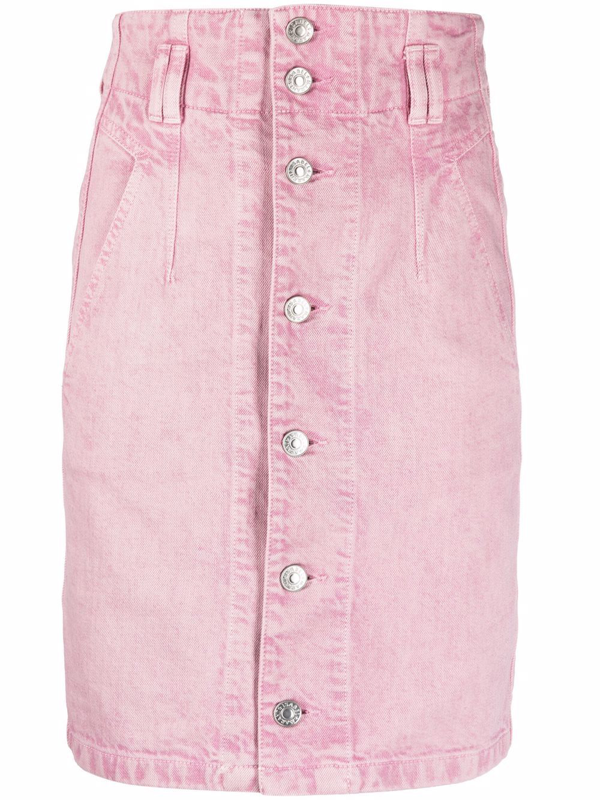 Sabel high-rise denim miniskirt