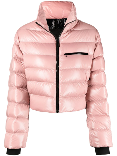 Moncler Morgat Back Logo Water Resistant Down Puffer Jacket In Pink |  ModeSens