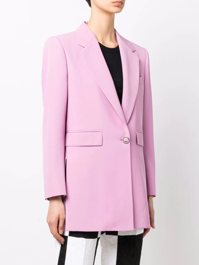 Shop Dolce & Gabbana Single-breasted Blazer In Pink