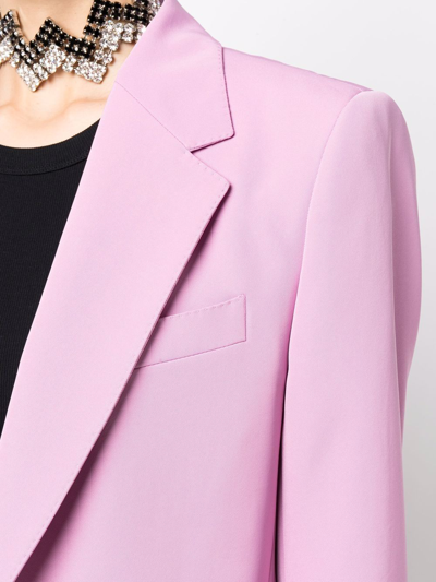 Shop Dolce & Gabbana Single-breasted Blazer In Pink