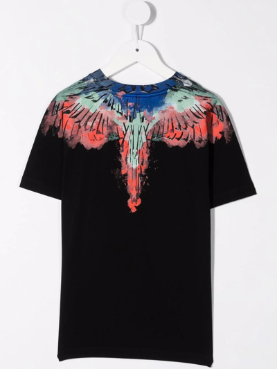 Shop Marcelo Burlon County Of Milan Wings-print Short-sleeve T-shirt In Black