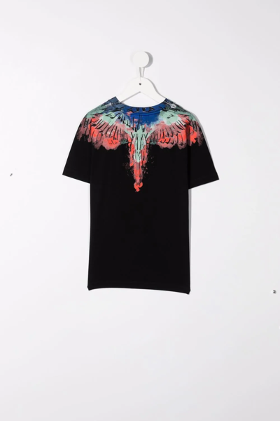 Shop Marcelo Burlon County Of Milan Wings-print Short-sleeve T-shirt In Black