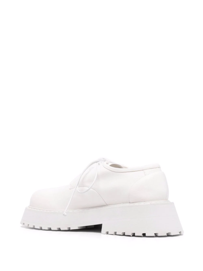 Shop Marsèll Carro Platform Oxford Shoes In White