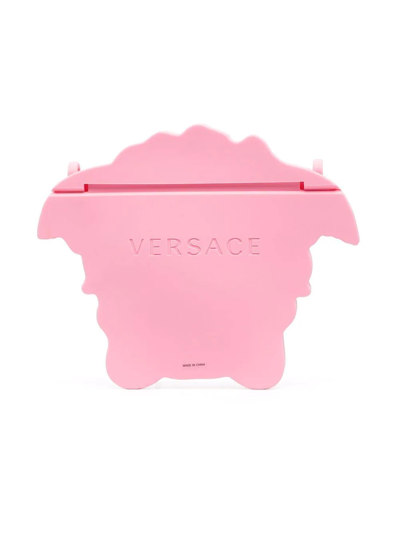 Shop Versace Medusa-head Rubber Bag In Pink