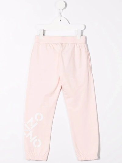Shop Kenzo Logo-print Track Pants In Pink