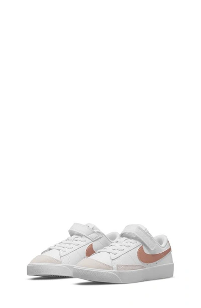 Shop Nike Kids' Blazer Low '77 Low Top Sneaker In White/ Red Bronze