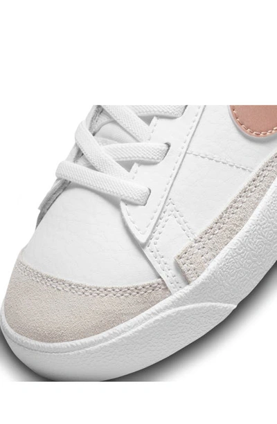 Shop Nike Kids' Blazer Low '77 Low Top Sneaker In White/ Red Bronze