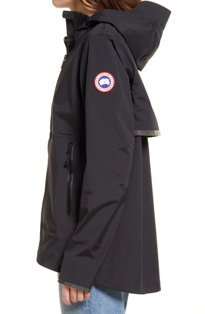 Shop Canada Goose Kenora Rain Jacket In Black - Noir