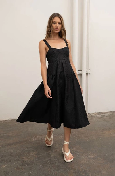 Shop Moon River Empire Waist Dress In Black