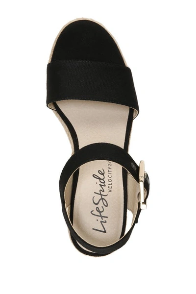 Shop Lifestride Shoes Shoes Tango Wedge Sandal In Black