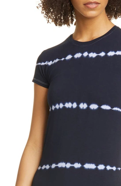 Shop Atm Anthony Thomas Melillo Tie Dye Baby T-shirt Dress In Deep Navy Combo