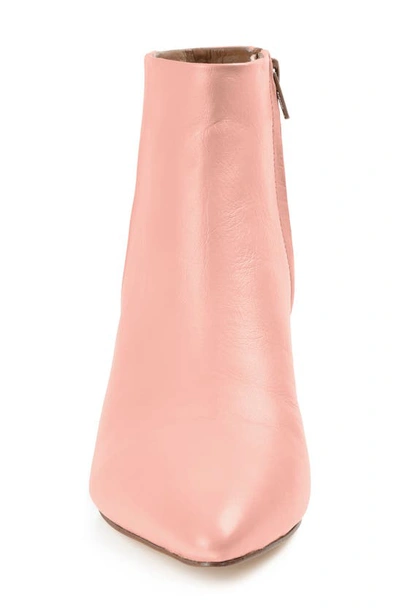 Shop Journee Signature Tabbie Pointed Toe Bootie In Blush