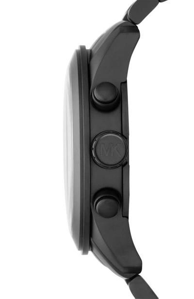 Shop Michael Michael Kors 'bradshaw' Chronograph Bracelet Watch, 43mm In Black