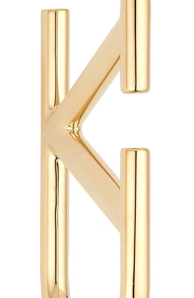 Shop Valentino Vlogo Huggie Earrings In Oro 18