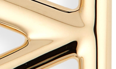 Valentino Open Logo Earrings In Oro 18