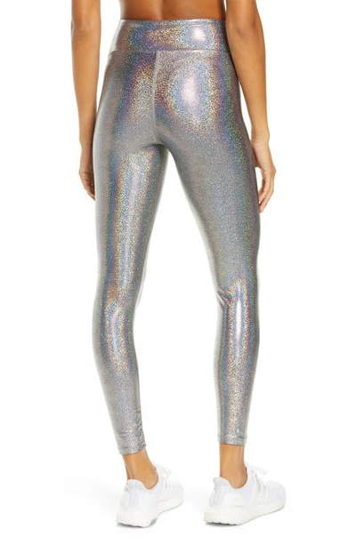 Heroine Sport Marvel Metallic High Waist Leggings In Matrix