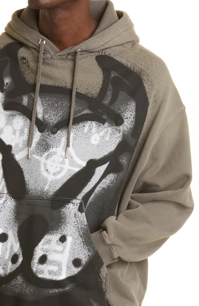 Givenchy Grey Chito Edition Dog Print Oversized Hoodie In Green | ModeSens