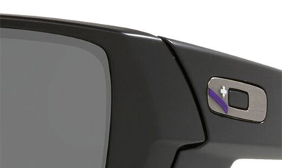 Shop Oakley Gascan 60mm Polarized Sunglasses In Mat Black/ Prizm Black
