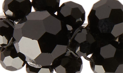 Simone Rocha Mini Crystal Flower Hair Clip In Jet