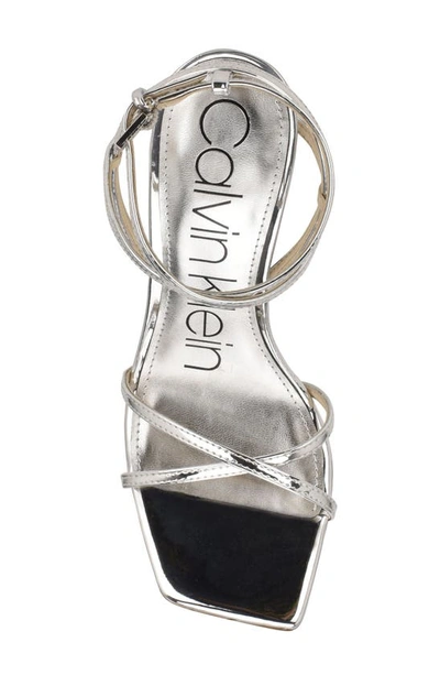Calvin Klein Tegin Sandal In Silver