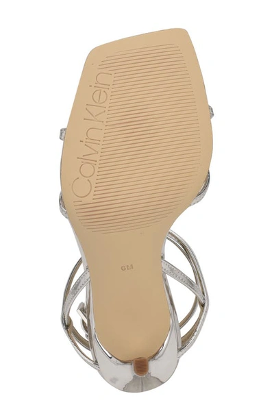 Calvin Klein Tegin Sandal In Silver