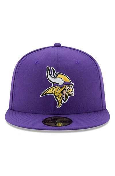 Shop New Era Purple Minnesota Vikings Omaha 59fifty Fitted Hat