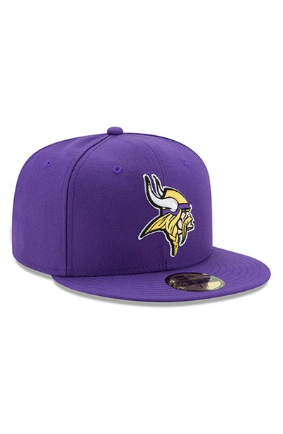 Shop New Era Purple Minnesota Vikings Omaha 59fifty Fitted Hat