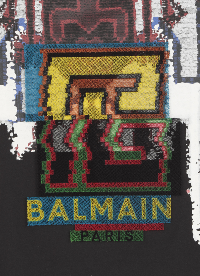 Shop Balmain T-shirts And Polos In Noir/multico