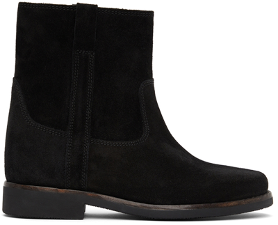 Shop Isabel Marant Black Suede Susee Boots In 01bk Black