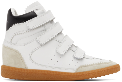 Shop Isabel Marant White Bilsy Vintage Sneakers In 20wh White