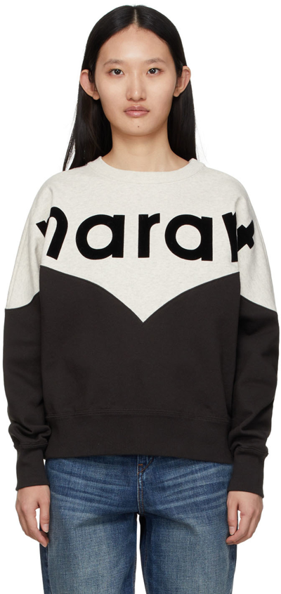 Shop Isabel Marant Étoile Grey & Black Houston Sweatshirt In 02fk Faded Black