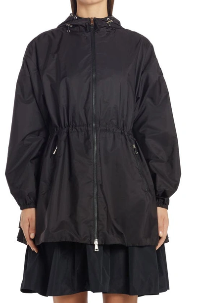 Shop Moncler Wete Nylon Hooded Jacket In 999 Black