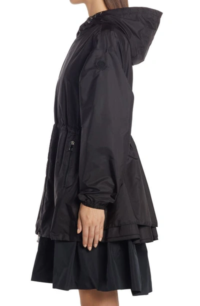 Shop Moncler Wete Nylon Hooded Jacket In 999 Black