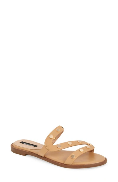 Shop Kensie Malania Slide Sandal In Nude Leather