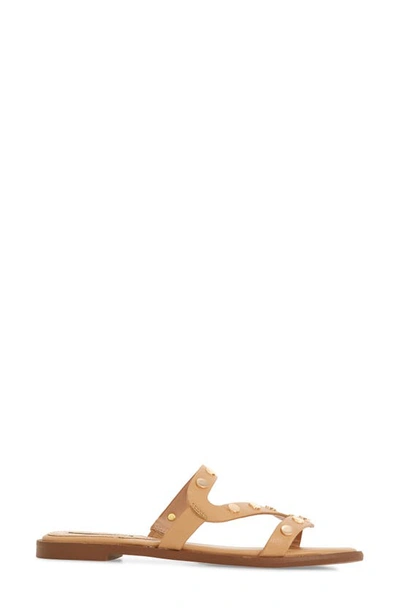 Shop Kensie Malania Slide Sandal In Nude Leather