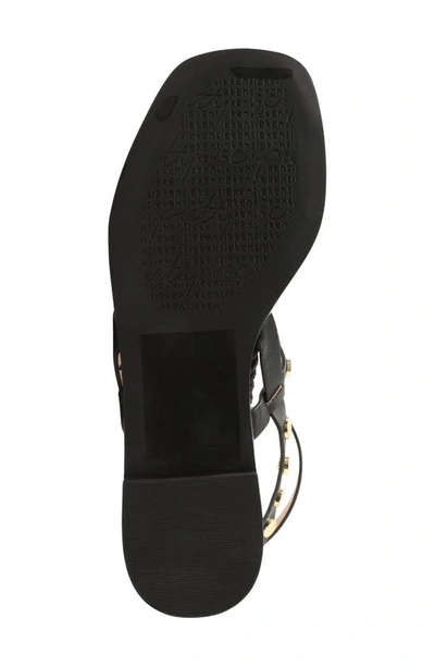 Shop Kensie Magalia Sandal In Black Faux Leather