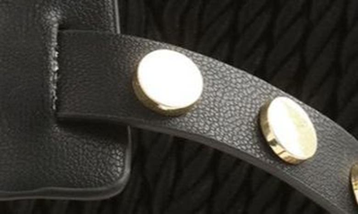 Shop Kensie Magalia Sandal In Black Faux Leather