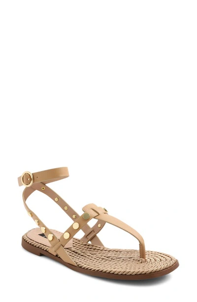 Shop Kensie Magalia Sandal In Nude Faux Leather