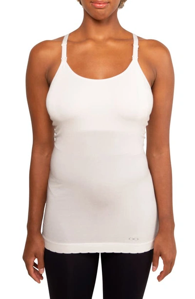 Shop Modern Eternity Racerback Nursing Tank In Eggshell