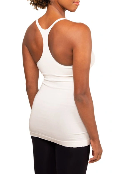 Modern Eternity Racerback Nursing Tank In Eggshell