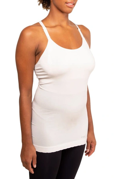 Modern Eternity Racerback Nursing Tank In Eggshell