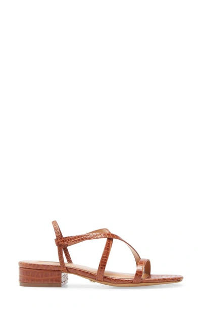 Shop Kensie Conley Sandal In Tan Faux Leather