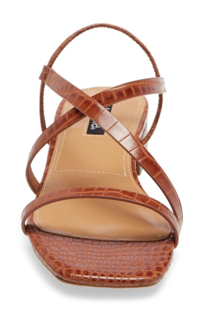 Shop Kensie Conley Sandal In Tan Faux Leather